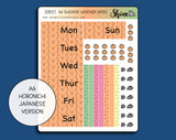A6 Sweater Weather Hobonichi Date Cover Stickers