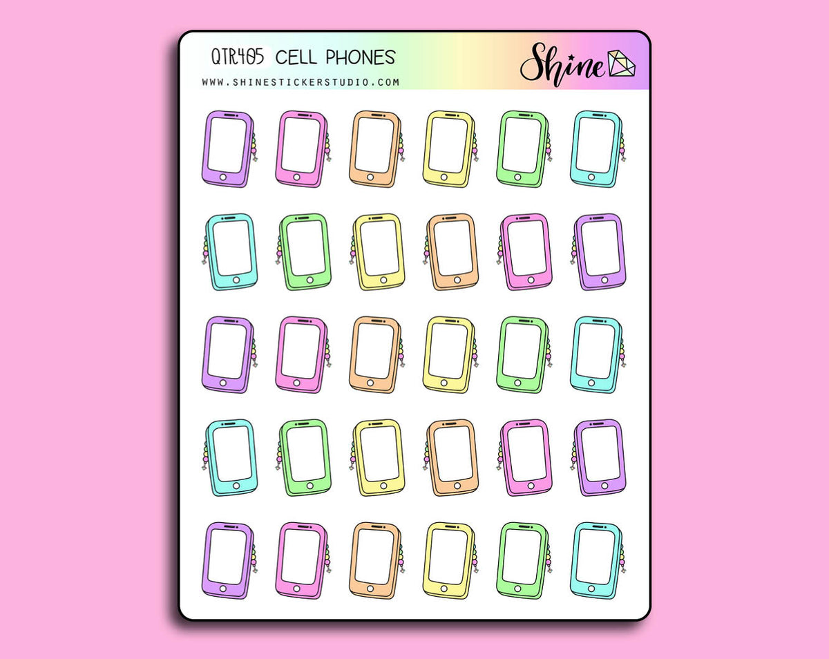 Cell Phone Stickers – Shine Sticker Studio