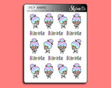 Luna Karate Stickers | Shine Stickers Studio | Luna Stickers
