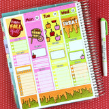 Sweet Candy Apples - Vertical Weekly Sticker Kit