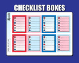 4th of July - Vertical Weekly Sticker Kit