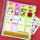 Sweet Candy Apples - Vertical Weekly Sticker Kit