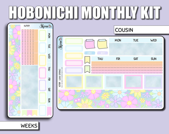 Undated Spring Monthly Kit - Hobonichi