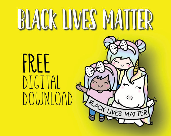 FREE Luna and Star Black Lives Matter Digital Download