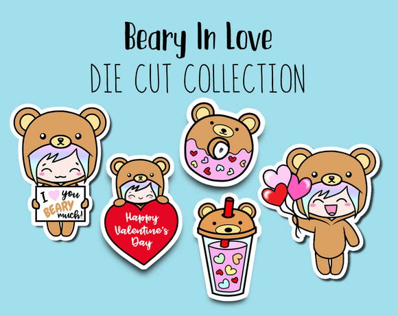 Beary In Love DIE CUTS