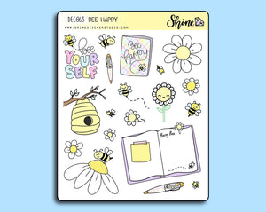 Bee Happy - Collab with The Angel Shoppe - Deco Stickers