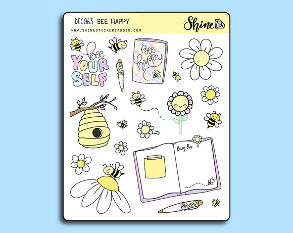 Bee Happy - Collab with The Angel Shoppe - Deco Stickers