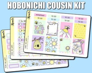 Bee Happy - Collab with The Angel Shoppe - Hobonichi Cousin Sticker Kit