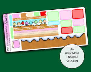 Undated Christmas Cookies Monthly Kit - Hobonichi A6