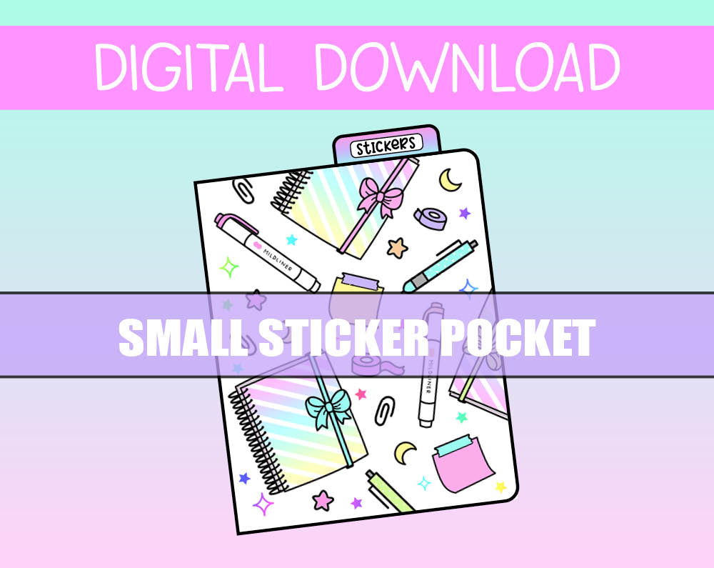 Sticker Studio Mini Small Sticker Pocket Digital Download – Shine Sticker Studio