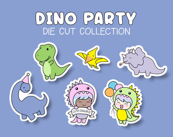 Dino Party Sticker DIE CUT Collection