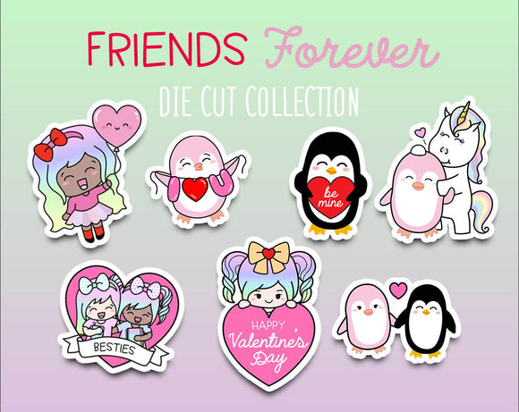 Friends Forever Sticker DIE CUT Collection