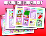 Meowy Catmas Hobonichi Cousin Sticker Kit