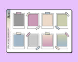 Neutral Polaroid Box Stickers | Shine Sticker Studio 