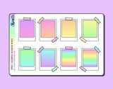 Colorful Polaroid Box Stickers | Boxers Stickers | Shine Studio 