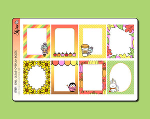 Fall Clear Overlay Full Box Stickers | Luna Stickers | Shine Sticker Studio
