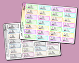 Star Bike Tracker Stickers