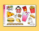 Junk Food Bujo Deco Stickers