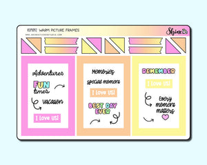 Colorful Picture Frame Deco Stickers