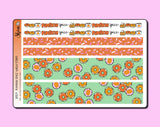 Pumpkin Spice Washi Strip Stickers