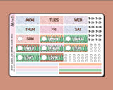 Luna & Star Camping Hobonichi Cousin Daily Date Cover Stickers