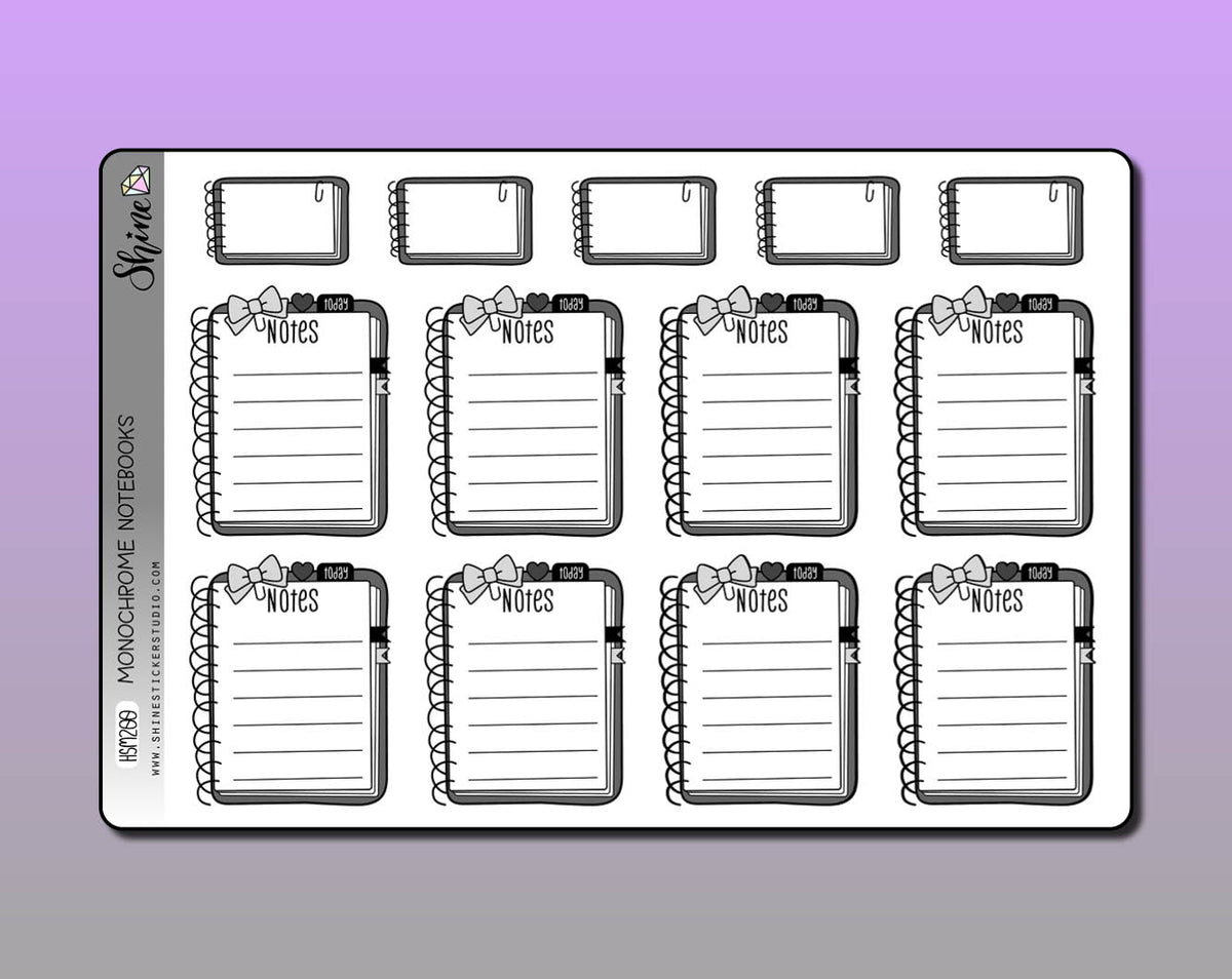 Notebook Box Stickers – Shine Sticker Studio