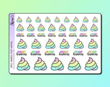 Poop Happens Shit Happens Deco Stickers