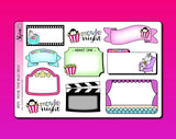 Movie Time Bujo Deco Stickers