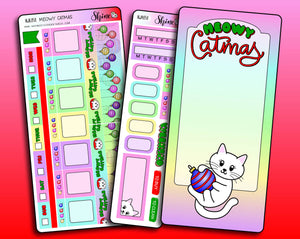 Meowy Catmas - Hobonichi Weeks Sticker Kit