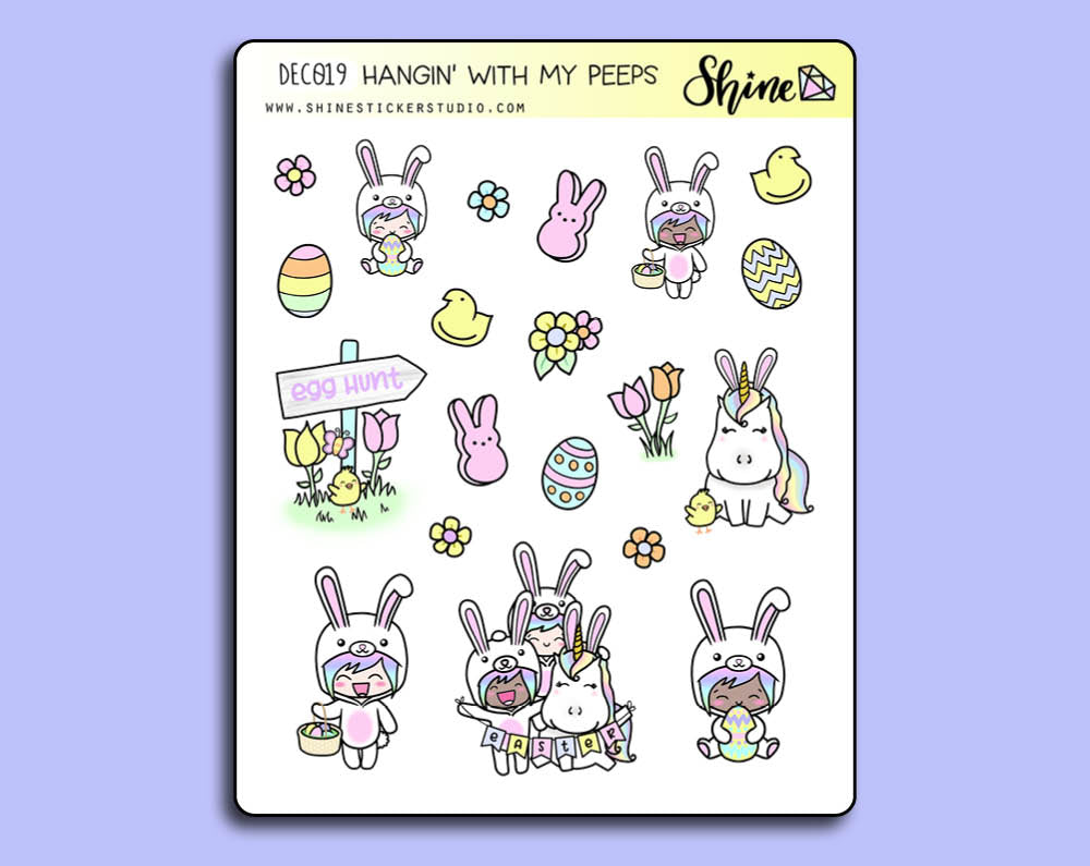 2 Dollar Tuesday - Hangin' with my Peeps Deco Stickers – Shine Sticker ...