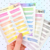 All Colors CLEAR Highlight Stickers By Shine Sticker Studio 