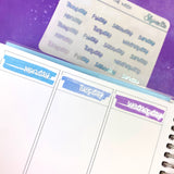 Week Days Cover & Highlight Stickers By Shine Studio