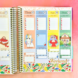 Cobblestone Cottage - Vertical Weekly Sticker Kit