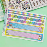 Bright and Colorful Sweet Treats Washi Strip Stickers By Shine Sticker Studio 