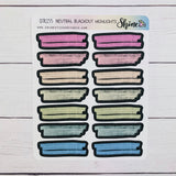 Neutral Blackout Highlight Stickers By Shine Sticker Studio