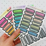 All Colors Neutral Blackout Highlight Stickers By Shine Sticker Studio 