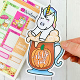 Star's Pumpkin Spice Die Cut Bookmark Stickers | Animal Crossing Stickers | Die Cut Stickers | Shine Studio