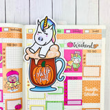 Star's Pumpkin Spice Die Cut Bookmark By Shine Sticker Studio