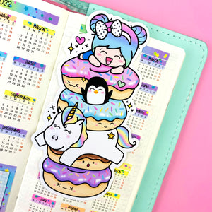 Shine Crew Donut Bookmark Die Cut | Animal Crossing Sticker | Shine Studio