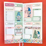 Christmas Stickers, Gnome Stickers, and Planner Stickers Created By Shine Studio
