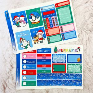 Planning your holidays activities will be fun with the new  Merry Christmas Mini Sticker Kit Print Presion | Shine Sticker Studio | Mini Sticker Kit