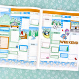 Discover Cozy Cabin - Hobonichi Cousin Sticker Kit By Shine Sticker Studio | Animal Crossing Stickers | Planner Stickers