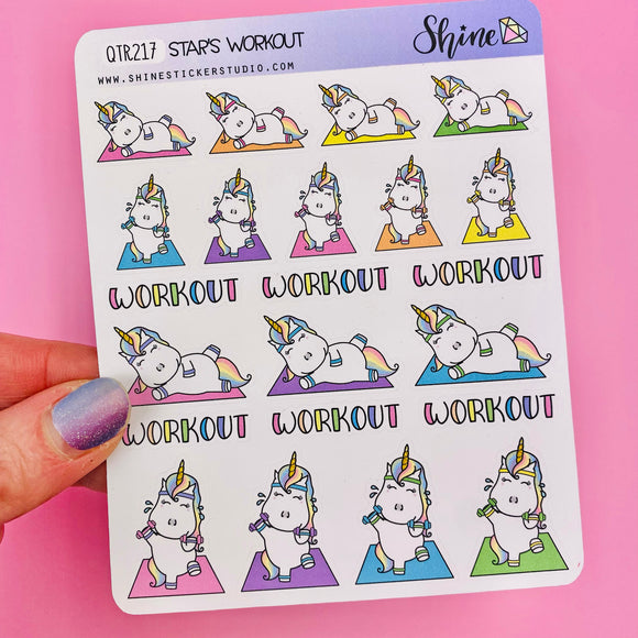 Star's Workout Stickers