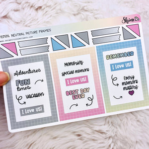 Neutral Picture Frame Deco Stickers