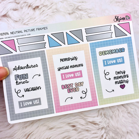 Neutral Picture Frame Deco Stickers