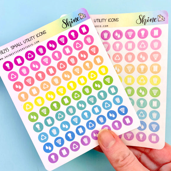 Small Utility Icon Stickers