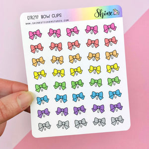 Bow Clip Stickers
