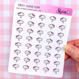 Cloud Clip Stickers
