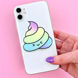 Rainbow Poop Phone Grip