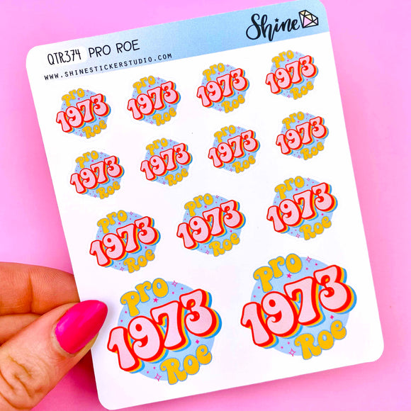 CLEARANCE: Pro Roe 1973 Stickers